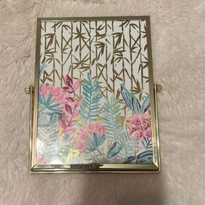 Lilly Pulitzer Picture Frame Slathouse Soiree Gold Blue 5 " x 7 " Photo